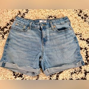 Denizen Cuffed Mid-Rise Jean Shorts - Size 6